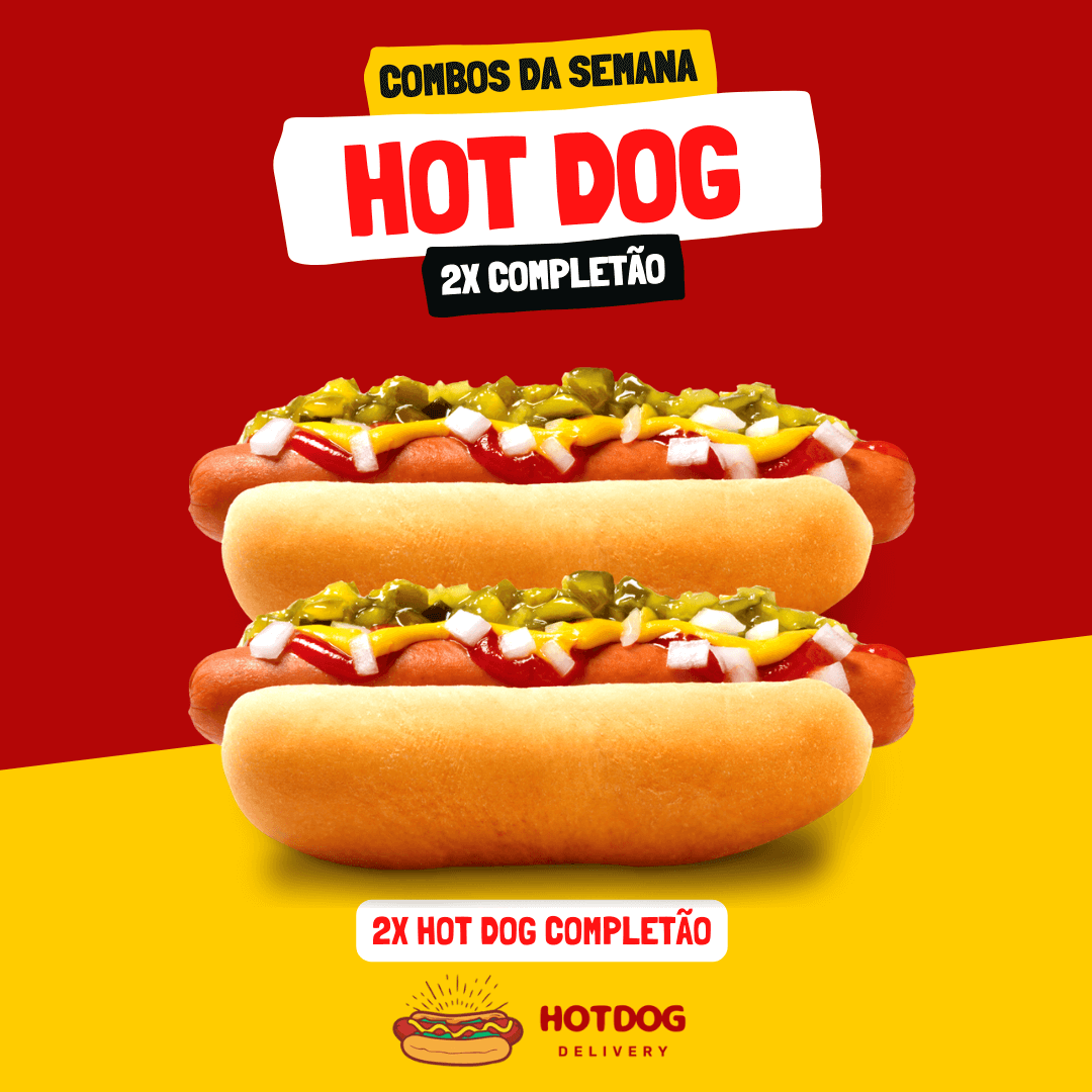 Combo 2 Hot Dog Completão